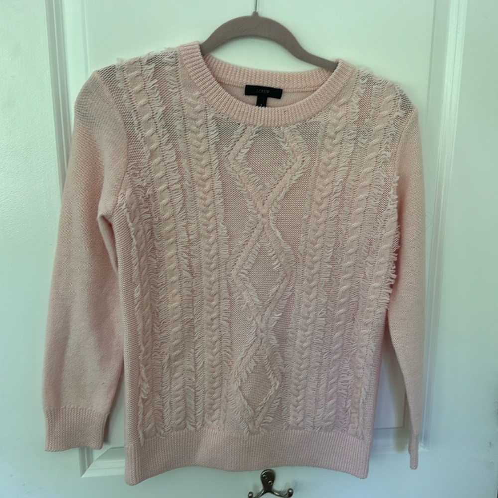 Light pink 100% merino wool Jcrew
